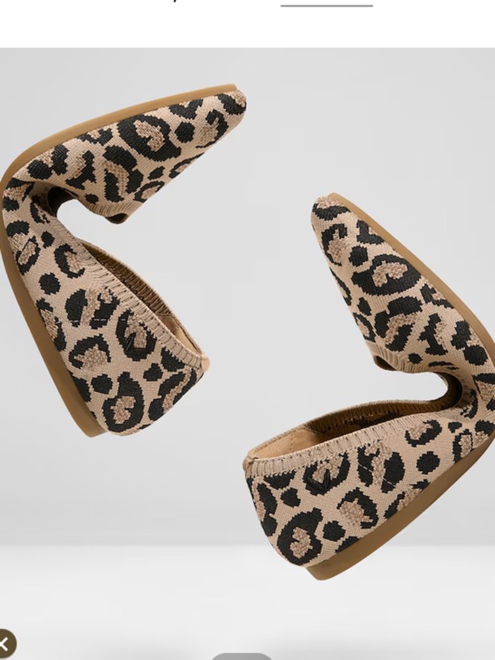Like new US 8.5 Vivaia leopard pointed toe flats - Picture 2 of 9